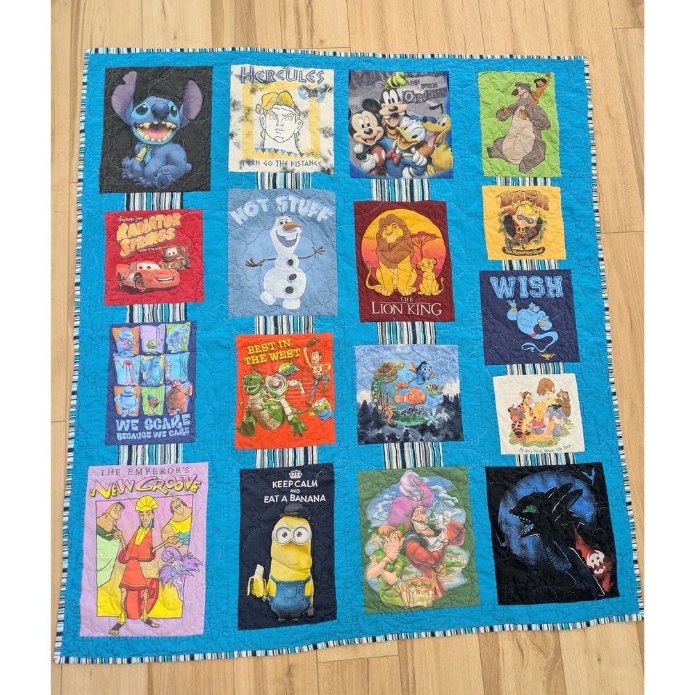 Character T-shirt Quilt (Handmade)